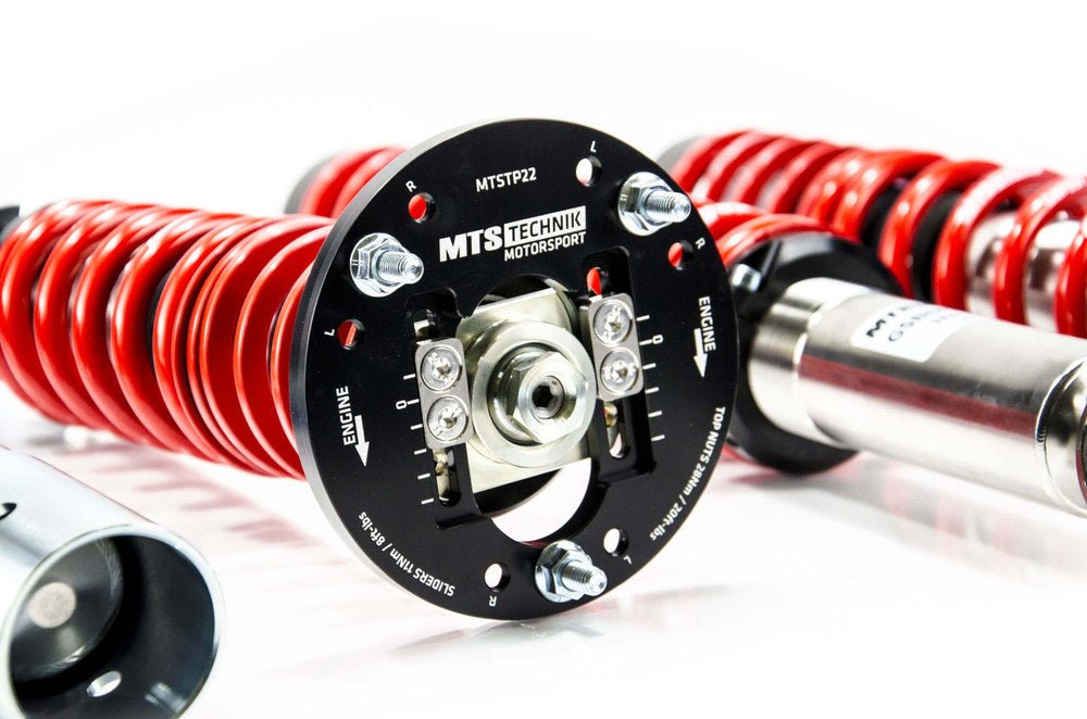 XMTSGWBM42 Street Coilover Kit w/ Camber Adjust Top Mounts (Inox) for BMW 6 (E24) - MTS Technik UK - xmtsgwbm42-bmw-6-e24