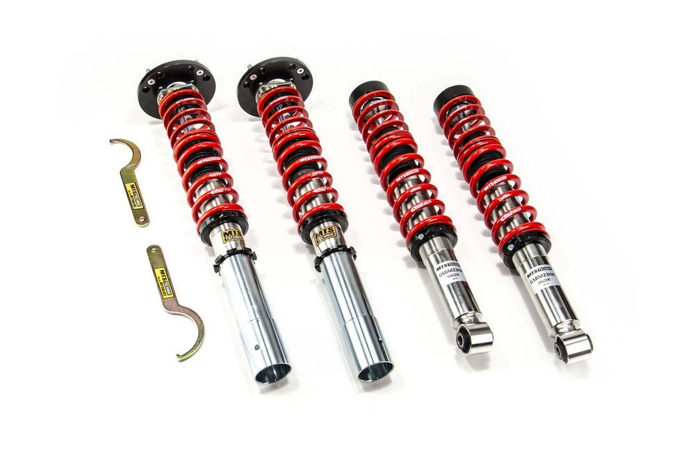 XMTSGWBM42 Street Coilover Kit w/ Camber Adjust Top Mounts (Inox) for BMW 6 (E24) - MTS Technik UK - xmtsgwbm42-bmw-6-e24