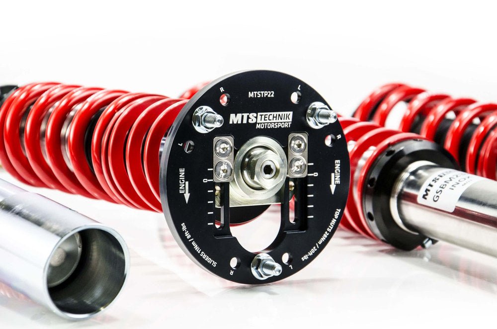 XMTSGWBM50 Street Coilover Kit w/ Camber Adjust Top Mounts (Inox) for BMW 2500-3.3 (E3) - MTS Technik UK - xmtsgwbm50-bmw-2500-33-e3