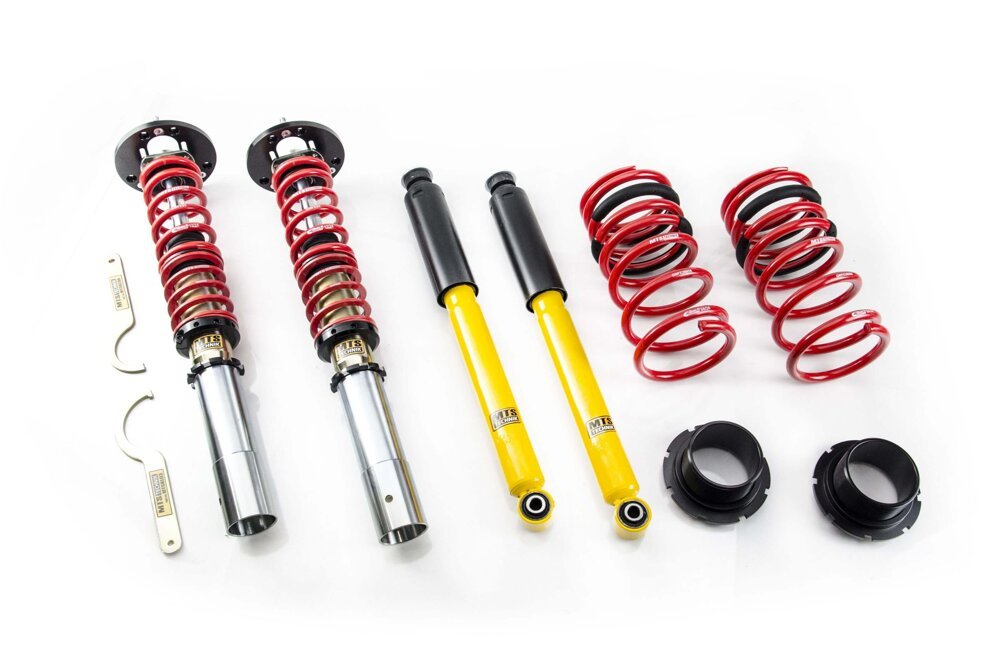XMTSGWBM52 Street Coilover Kit w/ Camber Adjust Top Mounts (Inox) for BMW 2.5-3.2 Coupe (E9) - MTS Technik UK - xmtsgwbm52-bmw-25-32-coupe-e9