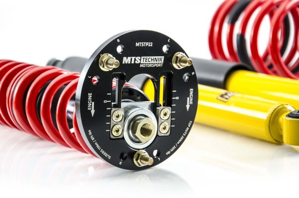 XMTSGWBM54 Street Coilover Kit w/ Camber Adjust Top Mounts (Inox) for BMW 1502-2002 (E10) - MTS Technik UK - xmtsgwbm54-bmw-1502-2002-e10