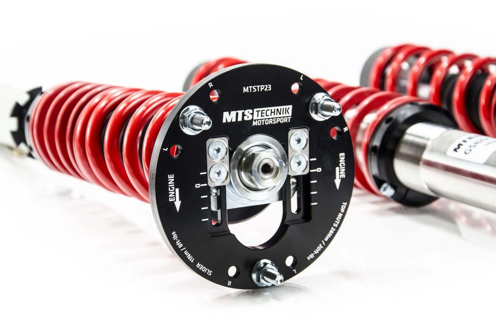 XMTSGWBM56 Street Coilover Kit w/ Camber Adjust Top Mounts (Inox) for BMW 5 (E12) - MTS Technik UK - xmtsgwbm56-bmw-5-e12