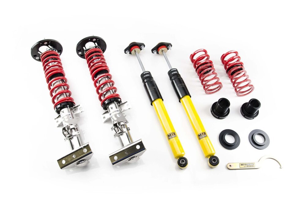XMTSGWBM98-S Stance Coilover Kit w/ Camber Adjust Top Mounts (Inox) for BMW 3 (E36) - MTS Technik UK - xmtsgwbm98-s-bmw-3-e36