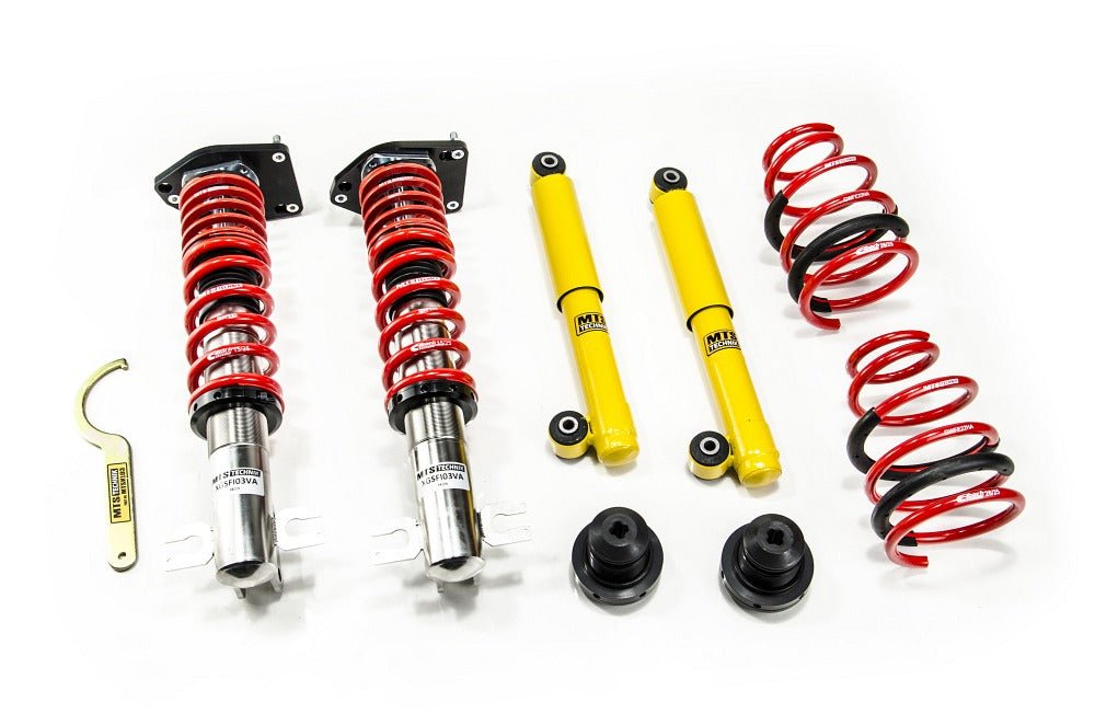XMTSGWFI09-S Stance Coilover Kit w/ Camber Adjust Top Mounts (Inox) for Fiat CINQUECENTO (170) - MTS Technik UK - xmtsgwfi09-s-fiat-cinquecento-170