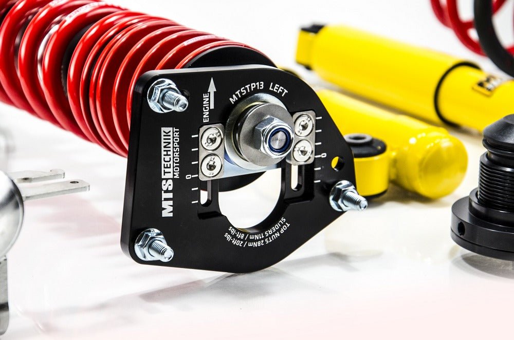 XMTSGWFI09 Street Coilover Kit w/ Camber Adjust Top Mounts (Inox) for Fiat CINQUECENTO (170) - MTS Technik UK - xmtsgwfi09-fiat-cinquecento-170