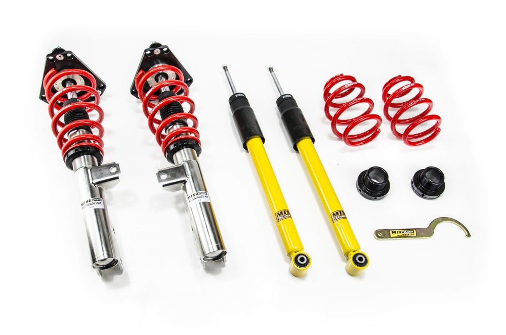 XMTSGWMB28 Street Coilover Kit w/ Camber Adjust Top Mounts (Inox) for Mercedes-Benz A-CLASS (W176) - MTS Technik UK - xmtsgwmb28-mercedes-benz-a-class-w176