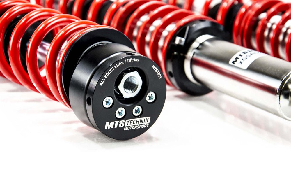 XMTSGWVW112 Street Coilover Kit w/ Camber Adjust Top Mounts (Inox) for Audi COUPE B2 (81/85) - MTS Technik UK - xmtsgwvw112-audi-coupe-b2-8185