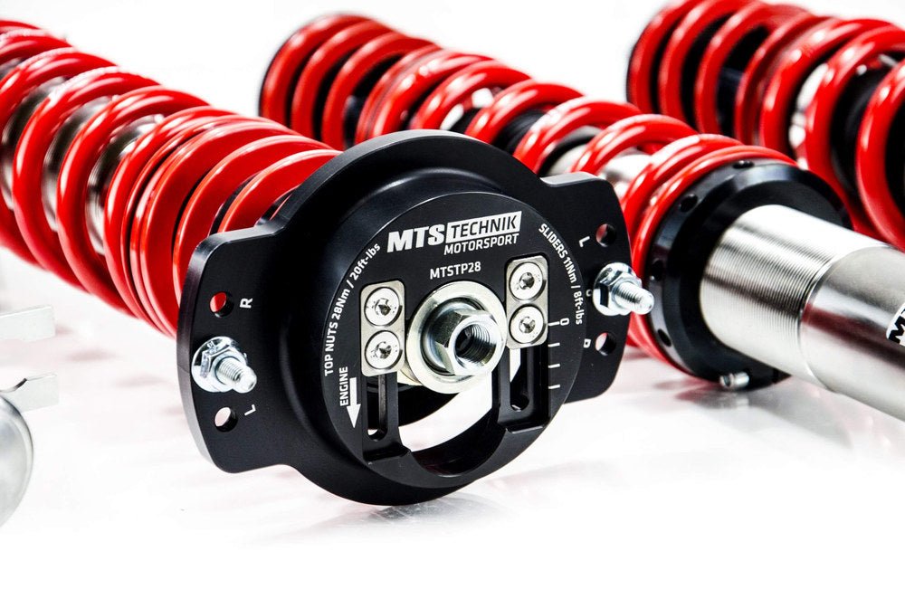 XMTSGWVW85-C Comfort Coilover Kit w/ Camber Adjust Top Mounts (Inox) for Volkswagen SCIROCCO (53B) - MTS Technik UK - xmtsgwvw85-c-volkswagen-scirocco-53b