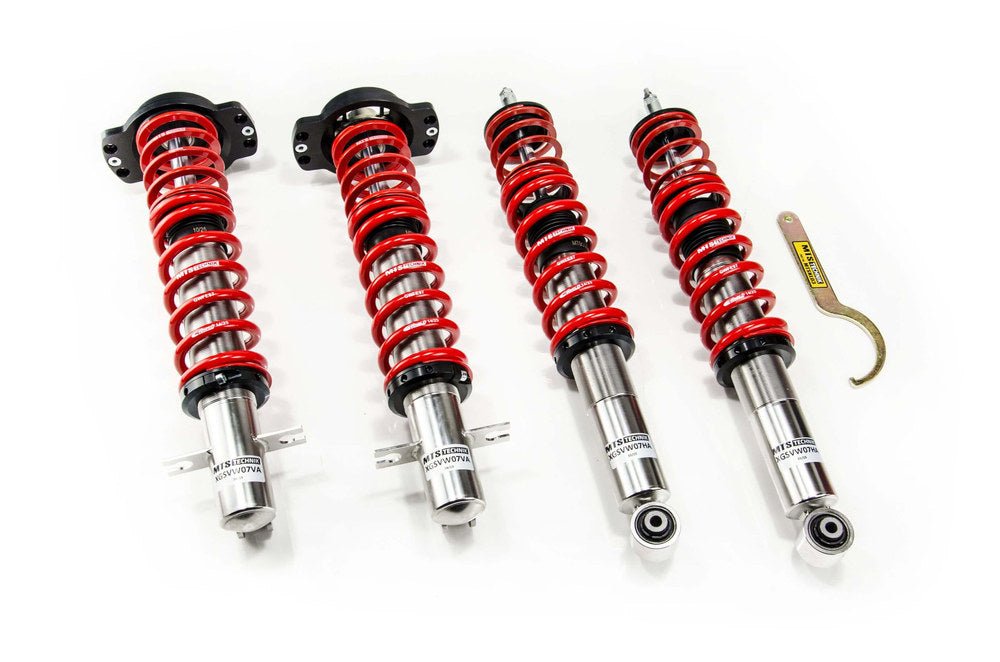 XMTSGWVW85-S Stance Coilover Kit w/ Camber Adjust Top Mounts (Inox) for Volkswagen SCIROCCO (53B) - MTS Technik UK - xmtsgwvw85-s-volkswagen-scirocco-53b